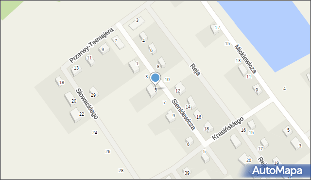 Chwałowice, Sienkiewicza Henryka, 5, mapa Chwałowice