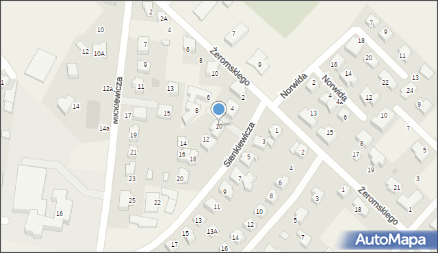 Chwaszczyno, Sienkiewicza Henryka, 10, mapa Chwaszczyno