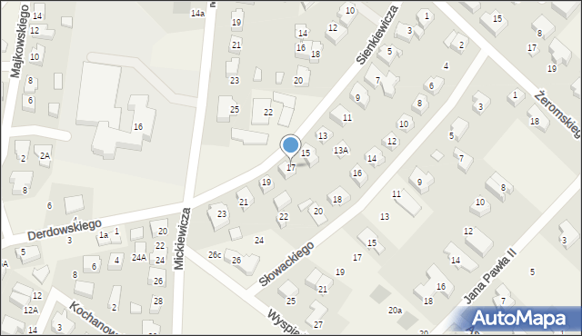 Chwaszczyno, Sienkiewicza Henryka, 17, mapa Chwaszczyno