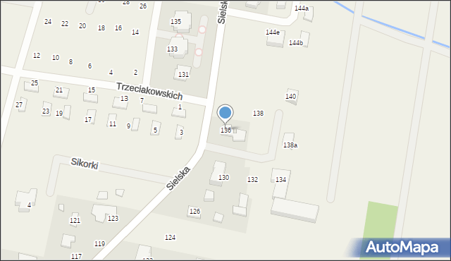 Chylice, Sielska, 136, mapa Chylice