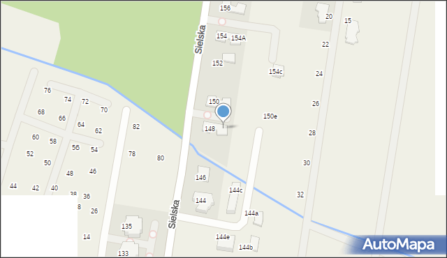 Chylice, Sielska, 148a, mapa Chylice