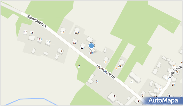 Ciągowice, Sienkiewicza Henryka, 10, mapa Ciągowice