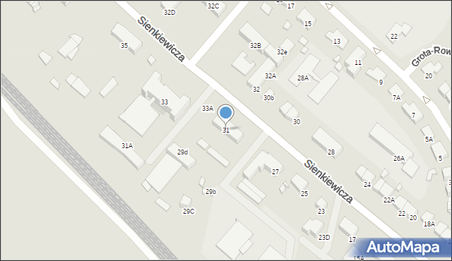 Ciechanów, Sienkiewicza Henryka, 31, mapa Ciechanów