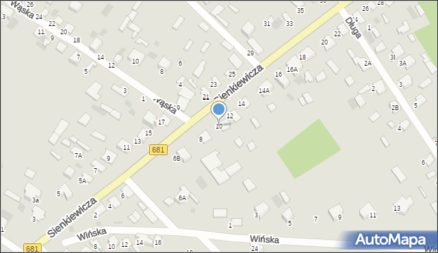 Ciechanowiec, Sienkiewicza Henryka, 10, mapa Ciechanowiec