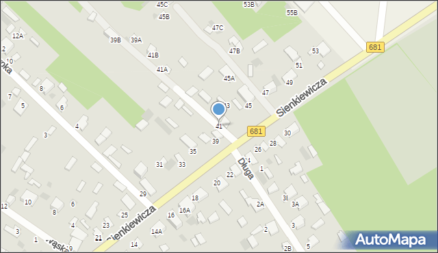 Ciechanowiec, Sienkiewicza Henryka, 41, mapa Ciechanowiec