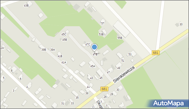 Ciechanowiec, Sienkiewicza Henryka, 47B, mapa Ciechanowiec