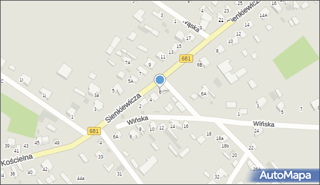 Ciechanowiec, Sienkiewicza Henryka, 6, mapa Ciechanowiec