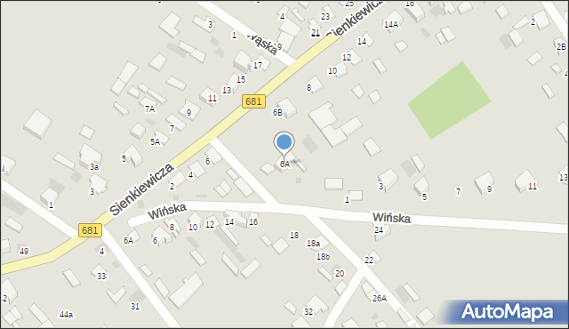 Ciechanowiec, Sienkiewicza Henryka, 6A, mapa Ciechanowiec