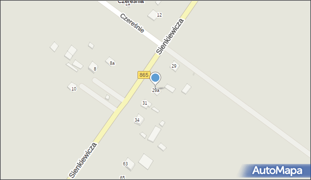 Cieszanów, Sienkiewicza Henryka, 29a, mapa Cieszanów