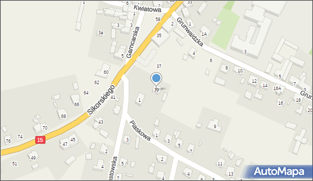 Cieszków, Sikorskiego Władysława, gen., 39, mapa Cieszków