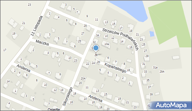 Ćwiklice, Sikorskiego Władysława, gen., 28, mapa Ćwiklice