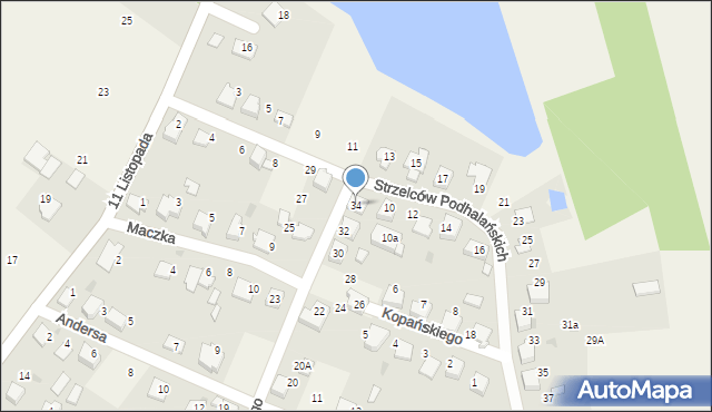 Ćwiklice, Sikorskiego Władysława, gen., 34, mapa Ćwiklice