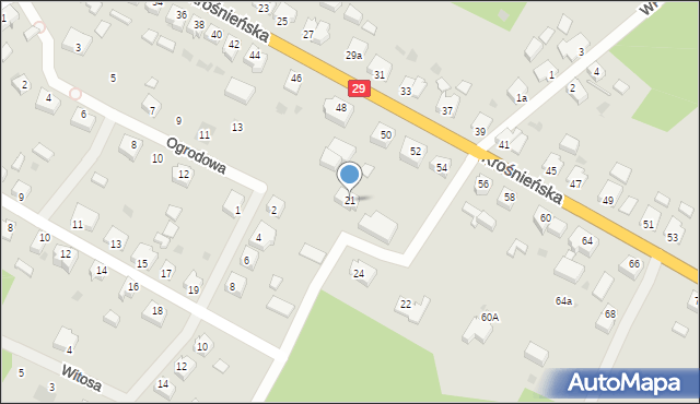 Cybinka, Sienkiewicza Henryka, 21, mapa Cybinka