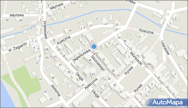 Czaplinek, Sikorskiego Władysława, gen., 24, mapa Czaplinek