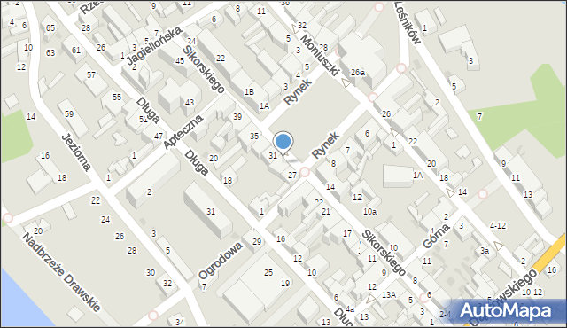 Czaplinek, Sikorskiego Władysława, gen., 29, mapa Czaplinek