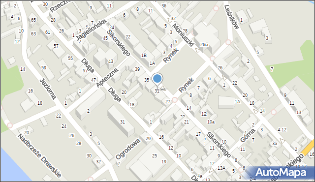 Czaplinek, Sikorskiego Władysława, gen., 31, mapa Czaplinek