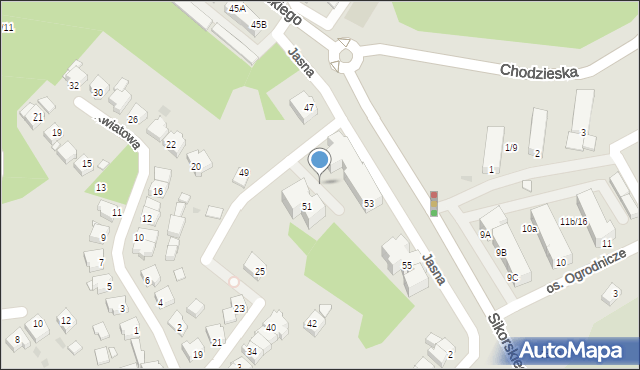 Czarnków, Sikorskiego Władysława, gen., 100, mapa Czarnków