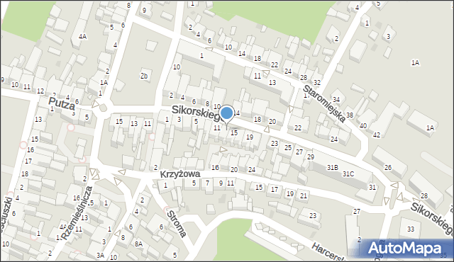 Czarnków, Sikorskiego Władysława, gen., 13, mapa Czarnków