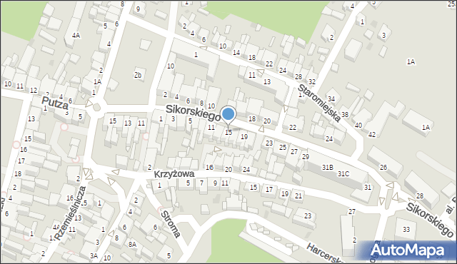 Czarnków, Sikorskiego Władysława, gen., 15, mapa Czarnków