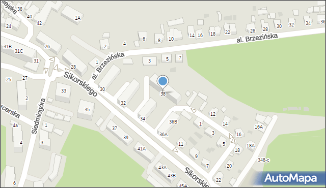 Czarnków, Sikorskiego Władysława, gen., 38, mapa Czarnków