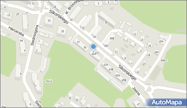 Czarnków, Sikorskiego Władysława, gen., 41A, mapa Czarnków