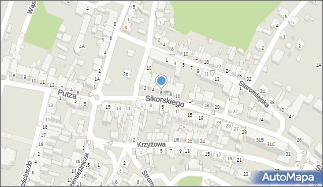 Czarnków, Sikorskiego Władysława, gen., 6, mapa Czarnków