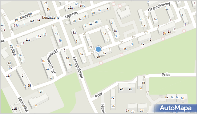 Czerwionka-Leszczyny, Sienkiewicza Henryka, 4b, mapa Czerwionka-Leszczyny