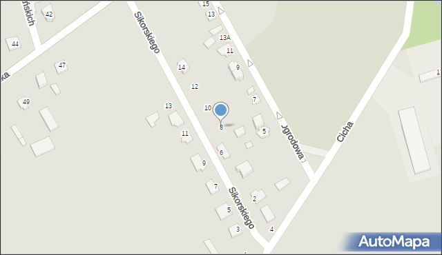 Czyżew, Sikorskiego Władysława, gen., 8, mapa Czyżew