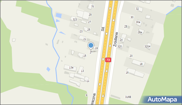 Dąbrowa, Silniczna, 17, mapa Dąbrowa