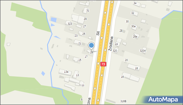 Dąbrowa, Silniczna, 19, mapa Dąbrowa