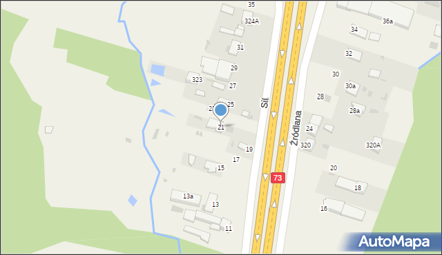 Dąbrowa, Silniczna, 21, mapa Dąbrowa