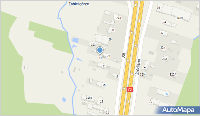 Dąbrowa, Silniczna, 23, mapa Dąbrowa