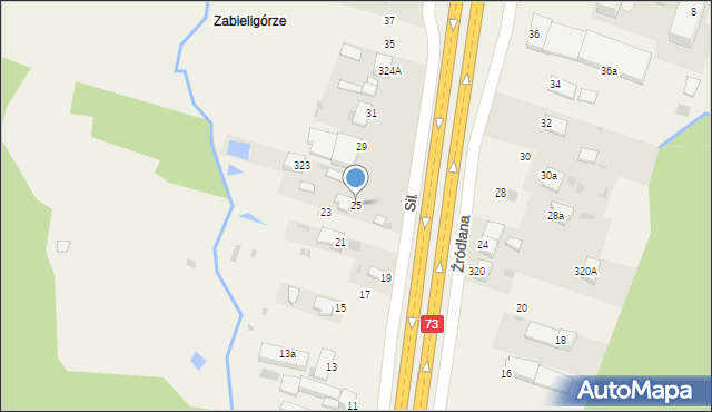 Dąbrowa, Silniczna, 25, mapa Dąbrowa