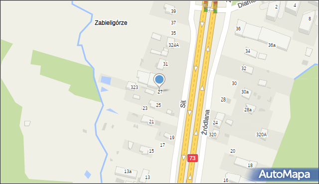 Dąbrowa, Silniczna, 27, mapa Dąbrowa