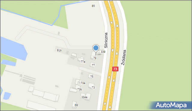 Dąbrowa, Silniczna, 81, mapa Dąbrowa