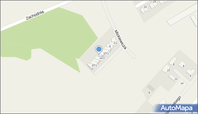 Dąbrowa, Sienkiewicza Henryka, 14/2, mapa Dąbrowa