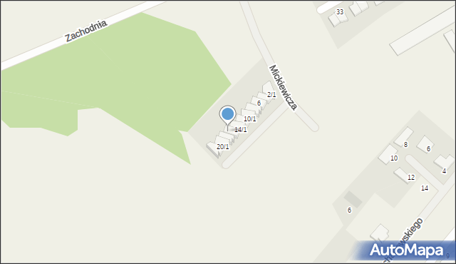 Dąbrowa, Sienkiewicza Henryka, 16/2, mapa Dąbrowa