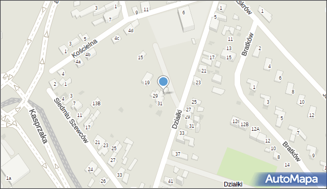 Dąbrowa Górnicza, Siedmiu Szewców, 31a, mapa Dąbrowa Górnicza