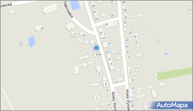 Dąbrowice, Sienkiewicza Henryka, 7, mapa Dąbrowice