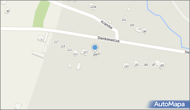 Daleszyce, Sienkiewicza Henryka, 205, mapa Daleszyce