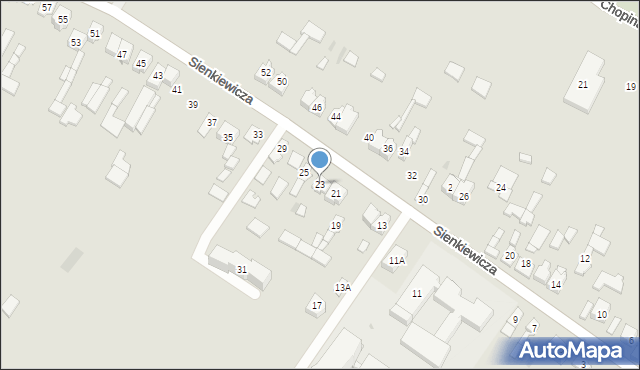 Daleszyce, Sienkiewicza Henryka, 23, mapa Daleszyce