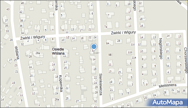 Dęblin, Sienkiewicza Henryka, 12, mapa Dęblin