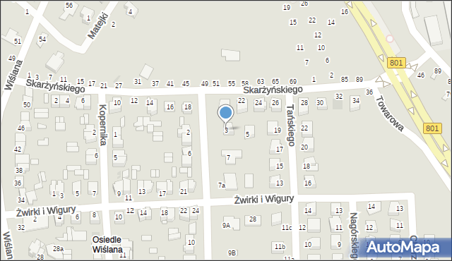 Dęblin, Sienkiewicza Henryka, 3, mapa Dęblin