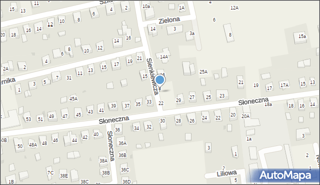 Długołęka, Sienkiewicza Henryka, 20, mapa Długołęka