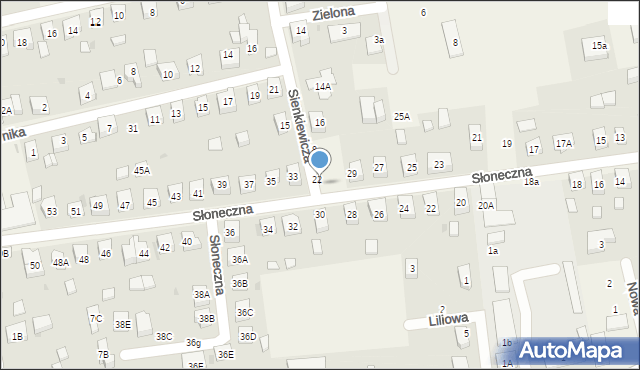 Długołęka, Sienkiewicza Henryka, 24, mapa Długołęka