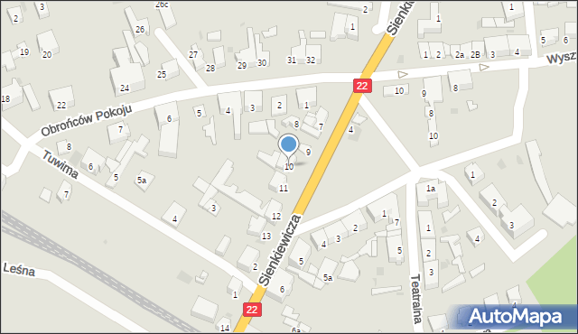 Dobiegniew, Sienkiewicza Henryka, 10, mapa Dobiegniew