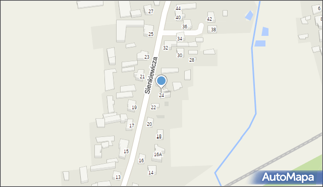 Dobroń, Sienkiewicza Henryka, 24, mapa Dobroń