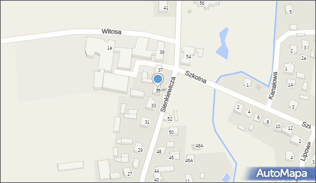 Dobroń, Sienkiewicza Henryka, 35, mapa Dobroń