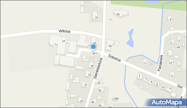 Dobroń, Sienkiewicza Henryka, 37, mapa Dobroń