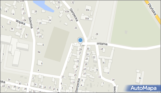 Drobin, Sierpecka, 31, mapa Drobin
